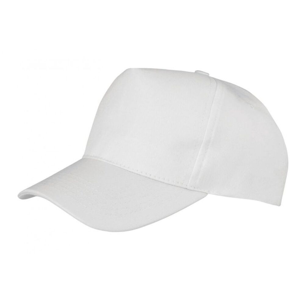 Result Headwear Childrens/Kids Boston 5 Panel Baseball Cap / White